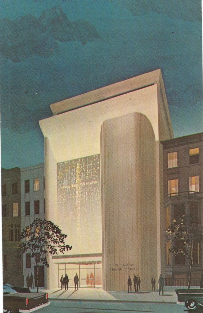 Manhattan Church of Christ, postcard obverse