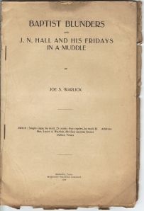 Warlick, Baptist Blunders title page